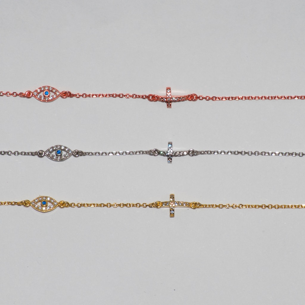 B005 Evil Eye With Cross