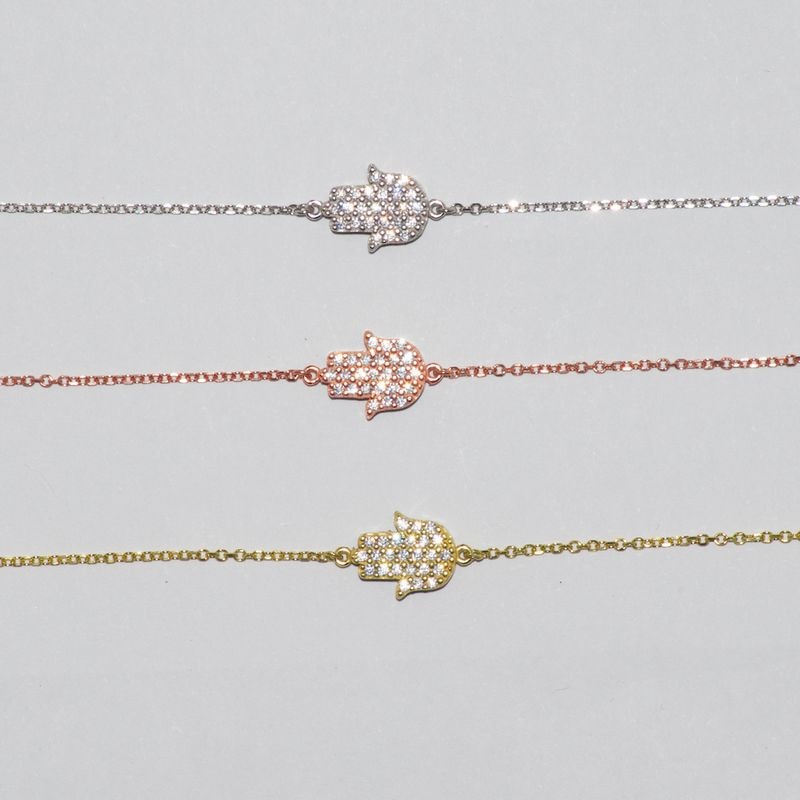 B024 Double Faced Hand Of Fatima Bracelet Size 2