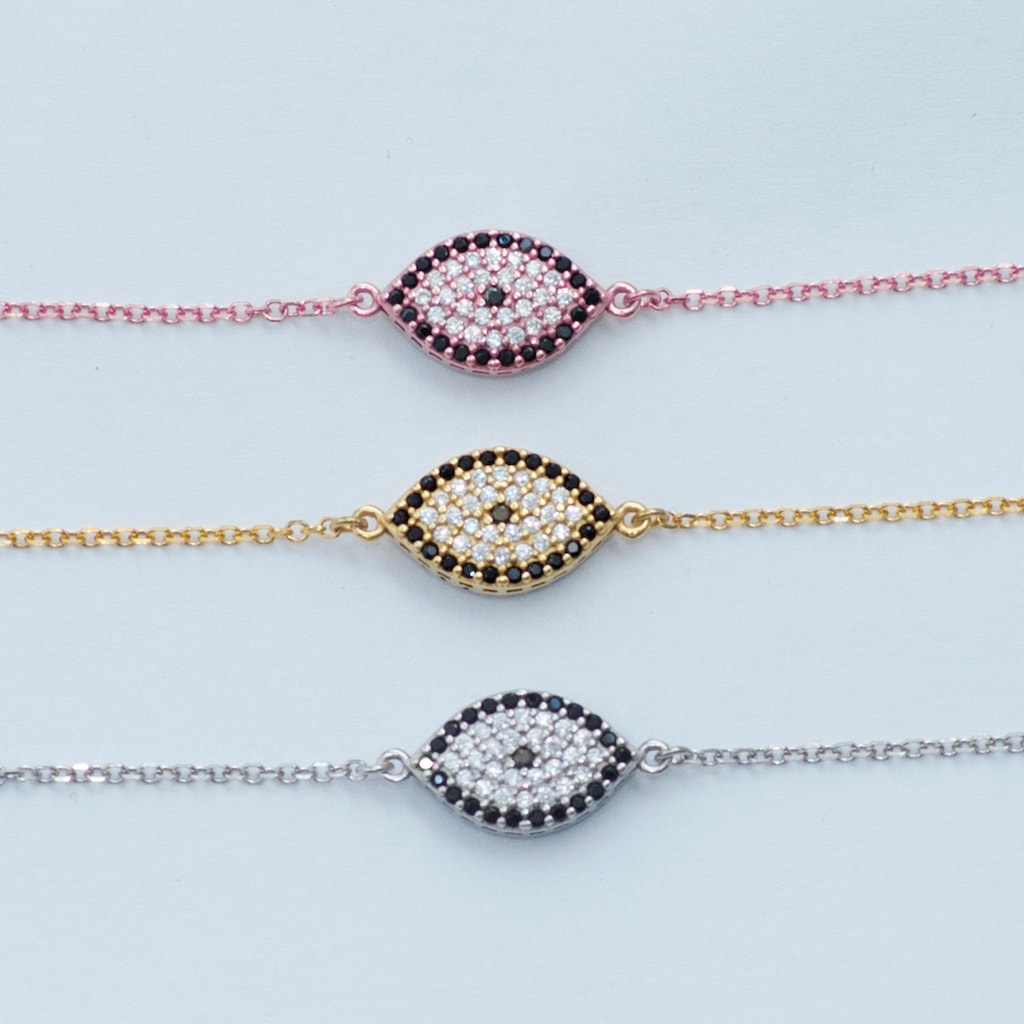 B039 Double Faced Evil Eye Bracelet Size 2