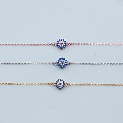 B084 Evil Eye Bracelet Double Faced Size 1