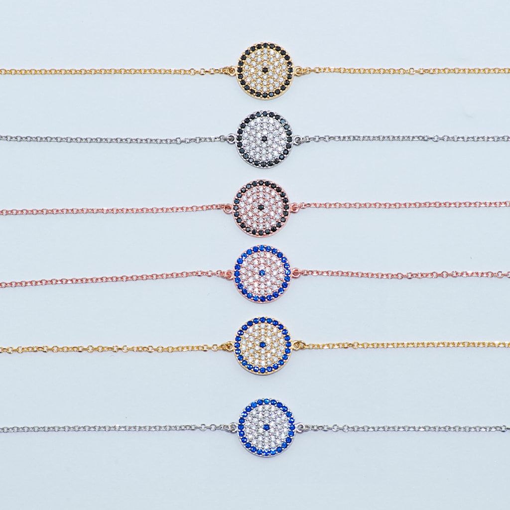 B085 Evil Eye Bracelet Size 3
