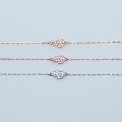 B086 Double Faced Hand Of Fatima Bracelet Size 1