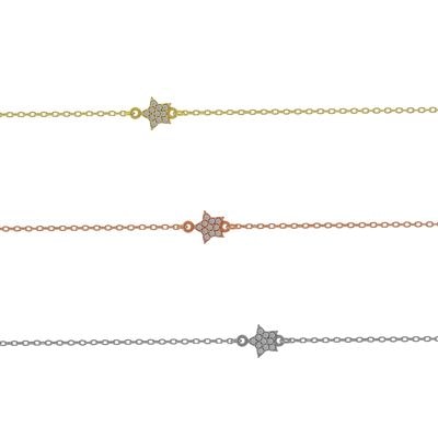 B151 Star Bracelet With Stones