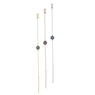 B201 Enamel Bracelet With Zirgonian Stones
