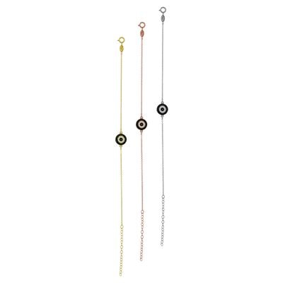 B201 Enamel Bracelet With Zirgonian Stones