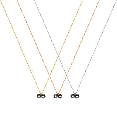 N059 Double Faced Infinity Necklace