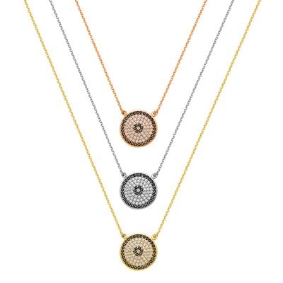 N071 Evil Eye Necklace Big Size