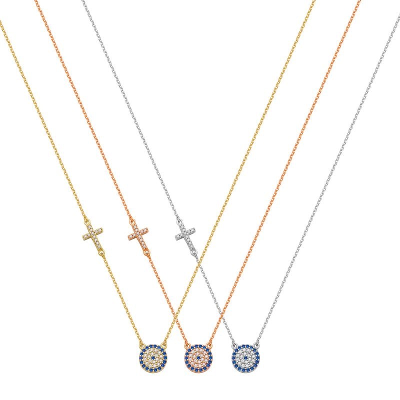 N089 Double Faced Evil Eye Necklace