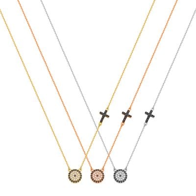 N089 Double Faced Evil Eye Necklace