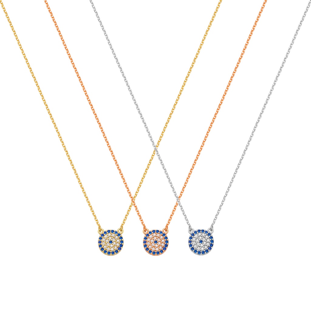 N091 Double Faced Evil Eye Necklace