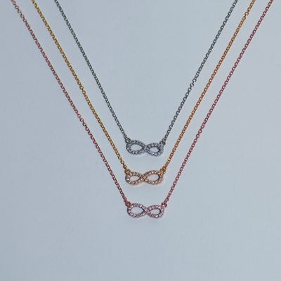 N098 Double Faced Infinity Necklace