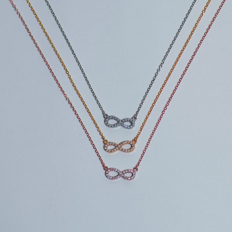N098 Double Faced Infinity Necklace