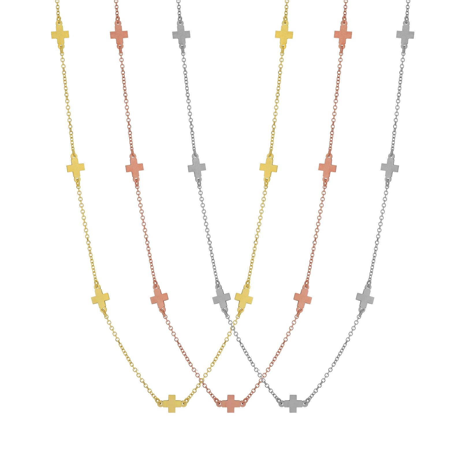 N208 Necklace With Crosses