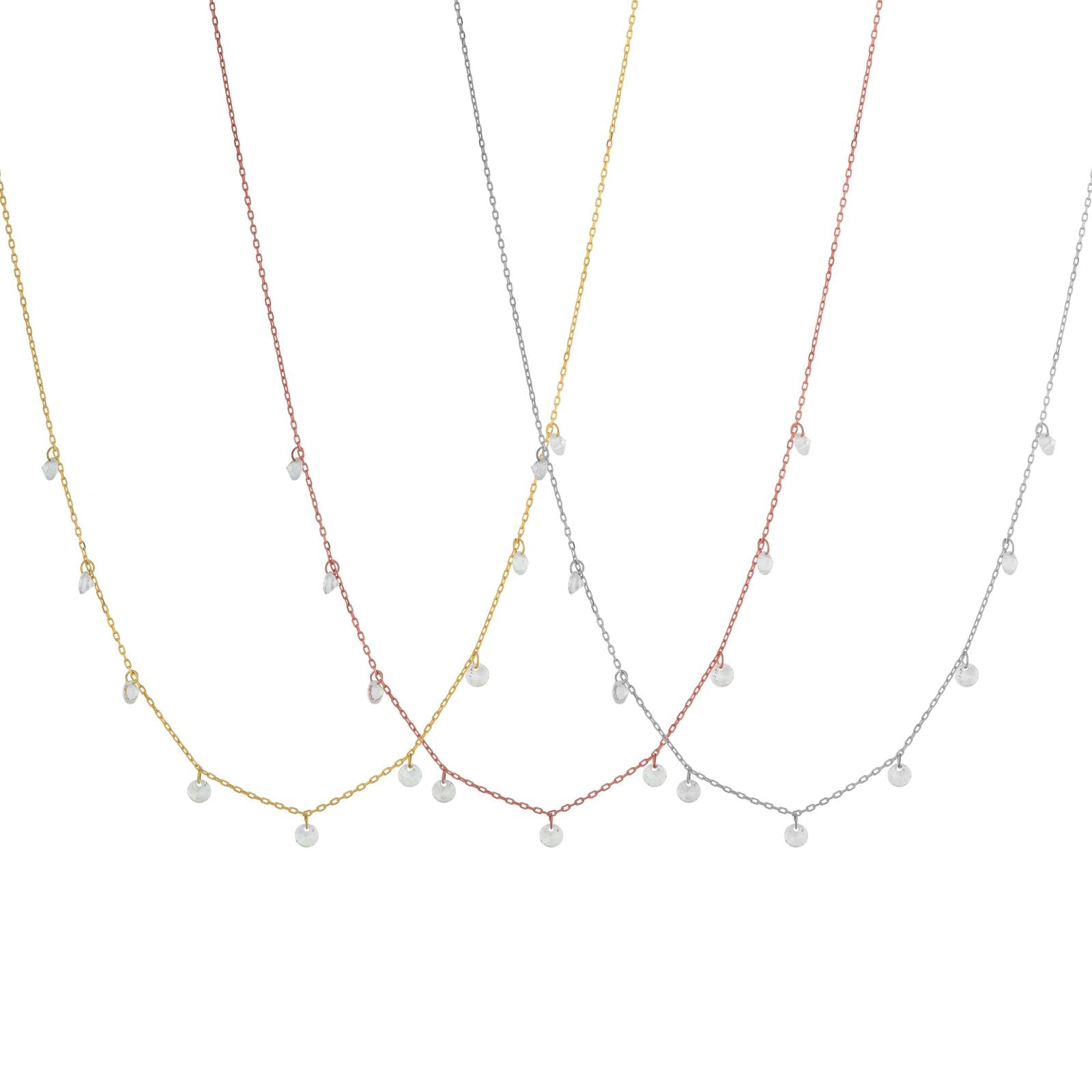 N212 Necklace With Zirgonian Stones