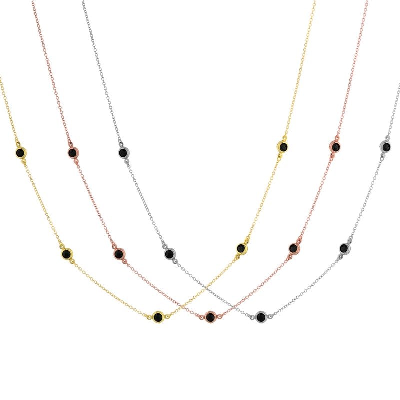 N213 Necklace With Zirgonian Stones