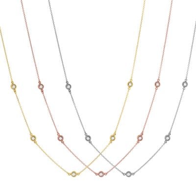 N213 Necklace With Zirgonian Stones