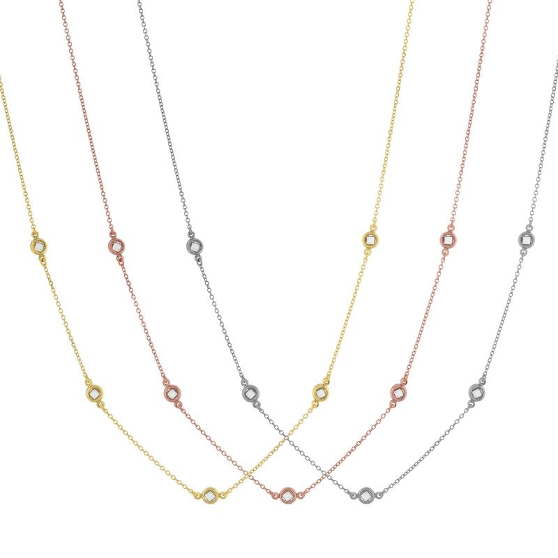 N213 Necklace With Zirgonian Stones