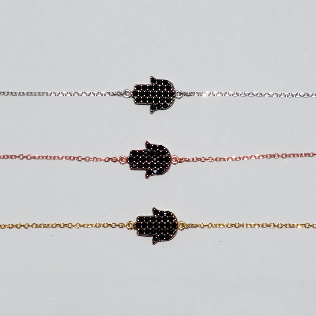 B024 Double Faced Hand Of Fatima Bracelet Size 2