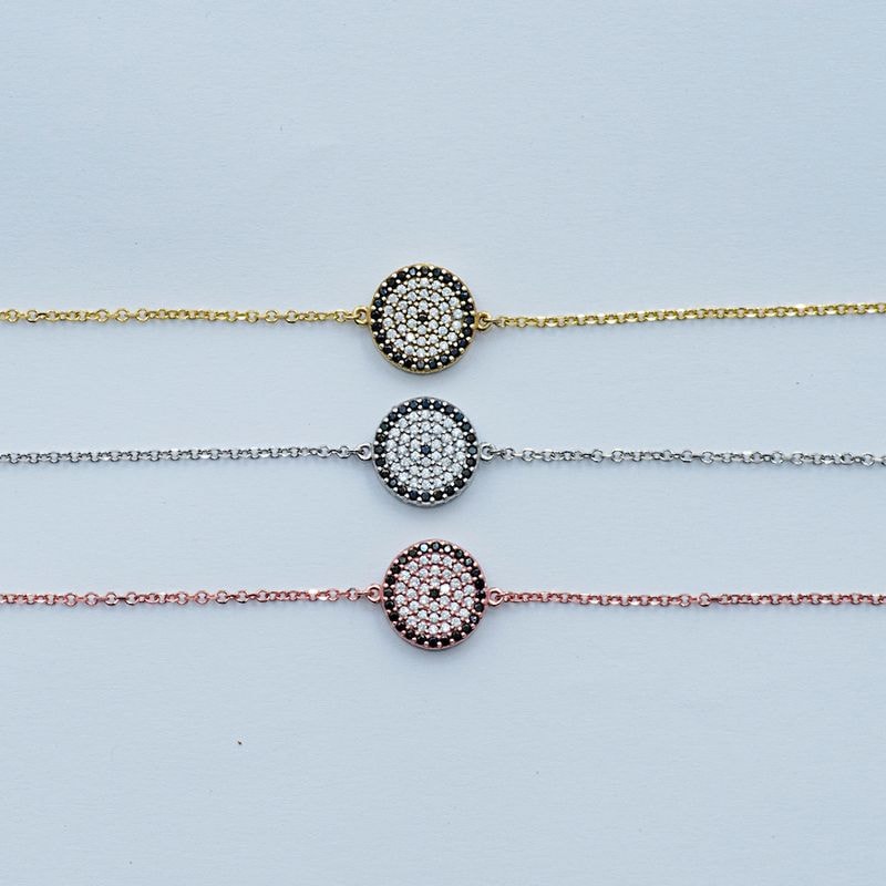 B037 Double Faced Evil Eye Bracelet Size 3