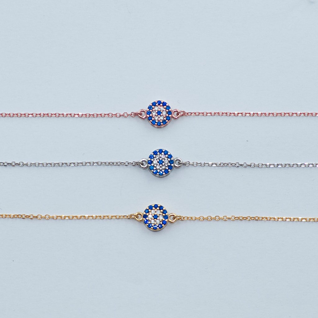 B084 Evil Eye Bracelet Double Faced Size 1